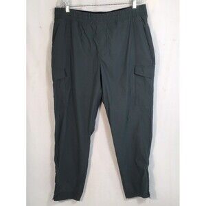 Mondetta Outdoor Project Pants Men XL Green Stretch Ankle Zip Performance Jogger